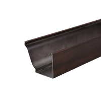 Gouttière de Toit en PVC Style K, Système de Drainage des Eaux Pluviales en Alliage d'Aluminium pour Balcon, Bâtiment et Récupération des Eaux de Pluie