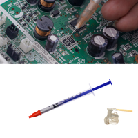 0.2/0.3/0.4ml colle adhésive conductrice argentée avec 2 aiguilles pâte de peinture de Conduction pour outil de soudage de réparation de PCB OEM