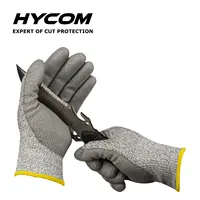 Hycom S2L-PUの労働者向けにコーティングされた13gの安全カット耐性作業用手袋pu