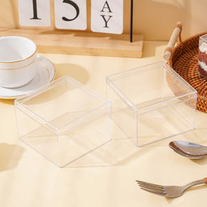 Одноразовая коробка для тирамису, уличная упаковка для выпечки, квадратная прозрачная коробка для мусса, упаковка для десертов, коробка для печенья - Product Image 3