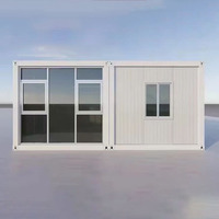 Maison Modulaire Préfabriquée de Haute Qualité 20/40 pieds avec Cuisine, Salle de Bain, Chambre, Panneaux Sandwich en Acier Postmodernes à Énergie Solaire