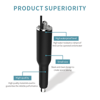 Aktuator Tab pemangkas senyap, 12mm/s kecepatan 57-108mm jarak 12/24V Brushed Motor Dc aluminium untuk kipas perahu sepeda listrik 3000