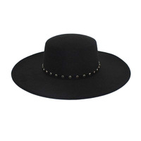 Chapeaux Fedora d'hiver vintage élégants Chapeaux melon cloche Velour Melon Flat Top Wide Brim Hats for Casual Outdoor
