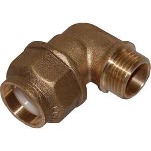 Raccord coudé mâle Bague en résine 25X3/4 Surface lisse Raccord de compression en laiton pour tuyau de 12mm PP Matériau Numéro de modèle Tête - Product Image 1