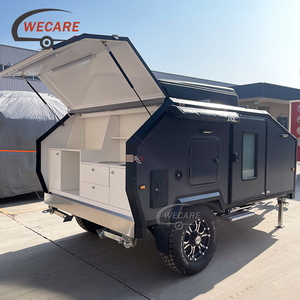 ONLYWE Remolque de viaje para acampar familiar Pequeño todoterreno <span class=keywords><strong>Caravana</strong></span> híbrida Estándares australianos Camper todoterreno Triler Camping <span class=keywords><strong>4x4</strong></span> - Product Image 3