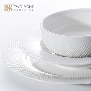 Platos <span class=keywords><strong>de</strong></span> porcelana blancos modernos para catering, juego <span class=keywords><strong>de</strong></span> vajilla <span class=keywords><strong>de</strong></span> lujo, juego <span class=keywords><strong>de</strong></span> cuencos, platos <span class=keywords><strong>de</strong></span> <span class=keywords><strong>cena</strong></span> - Product Image 2