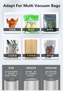 เครื่องซีลสูญญากาศแบบฝังในตัว รุ่น DZ-400/2E สำหรับการเก็บรักษาอาหารและการซีลสูญญากาศสินค้า - Product Image 5