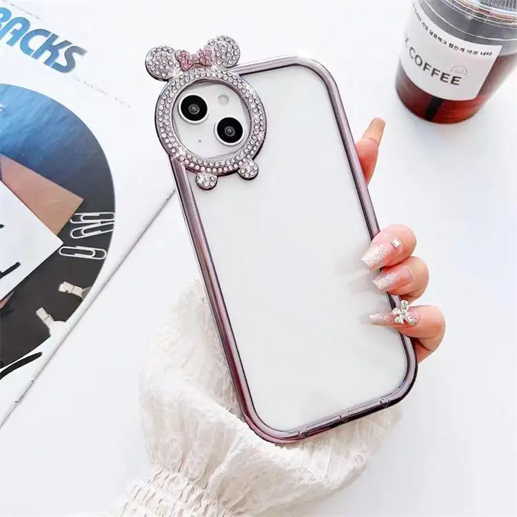 Manufacturer Sells Good Unique Transparent Rabbit Shape Cell Phone Protective Case cover For iPhone 15 14 13 12 pro max