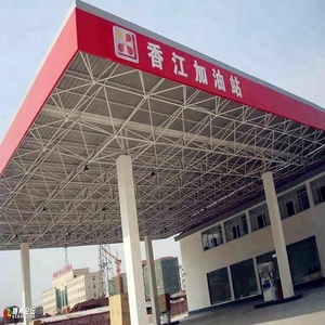 Estructura de Acero para Techo de Gasolinera, Toldo para Estacionamiento, Cobertizo de Construcción con Estructura Metálica - Product Image 1