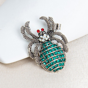 Broche de araña de insecto creativo Retro broche de collar de ropa de aleación de moda - Product Image 5