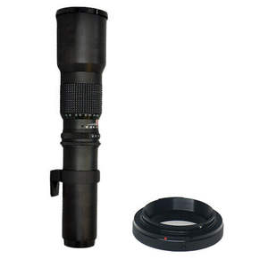 Objectif téléobjectif à mise au point fixe 500 mm F/8.0, objectifs d'appareil photo à mise au point manuelle pour <span class=keywords><strong>Nikon</strong></span> Dslr 5500 D3300 D3200 D5300 D3400 D7200 D750 - Product Image 4
