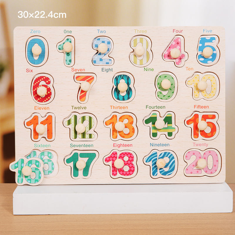 Number Shape Puzzle Board