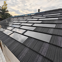 Tuiles solaires légères pour toitures, panneaux BIPV pour toitures de maisons résidentielles modernes