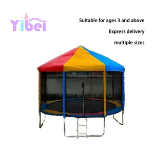 6FT-16ft ngoài trời sân gia đình trẻ em lớn nhảy Vòng ngoài trời Trampoline công viên với mái nhà cho trẻ em vui chơi giải trí - Product Image 2