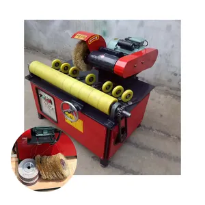 380V straight pipe polishing machine metal pipe automatic rust removal machine steel pipe grinding rust removal machine