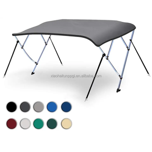 Tendalino Bimini a 4 Archi per Torre Wakeboard in Alluminio per Kayak e Barche, Tubo Quadrato in Alluminio da 25mm, Top a 3 Archi per Yacht - Product Image 2