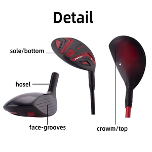 Ensemble de clubs de <span class=keywords><strong>golf</strong></span> pour droitiers de haute qualité OEM, nouveau design, avec grip en caoutchouc et housse de protection, hybride en titane 460cc - Product Image 2
