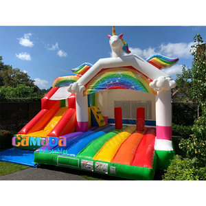 Castillo Inflable <span class=keywords><strong>de</strong></span> Color Rosa Usado para Fiestas a <span class=keywords><strong>Precio</strong></span> Económico, Castillo Inflable Comercial - Product Image 4