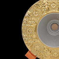 Jewellerytop LED tricolore Downlight Salon Plafonnier Spot Light Embedded Luxury Antique Brass Downlight CRI 90