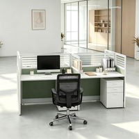 Poste de travail modulaire commercial pour centre d'appels, bureau, table de travail, mobilier de bureau, poste de travail en cubicle