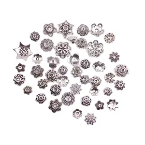 Metal Zinc Alloy Beads Metal Flower Bead Spacer Beads Bali Style Jewelry Findings for DIY Crafting Jewelry Making, Antique