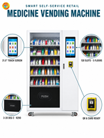 Mesin Vending Apotek dengan Pembaca Kartu QR Add-on Layar Sentuh 21,5 inci 3-20 Derajat Celcius untuk Ritel Kesehatan 24 Jam