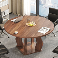 Ensemble de table à manger en bois sur mesure, 4 places, ronde, en chêne massif, surface aspect marbre, base pour meubles de cuisine