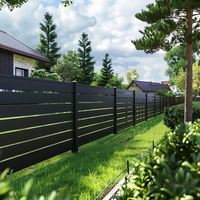 Panel de Cerca de Aluminio para Patio Trasero, Pantalla de Privacidad con Recubrimiento en Polvo, Resistente a la Oxidación, Cerca de Seguridad para Jardín, Tamaño Personalizado, Venta al Por Mayor, OEM