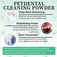 Poudre professionnelle de soin buccal pour chiens et chats – Nettoyage des dents, haleine fraîche, élimination de la plaque dentaire et contrôle du tartre – Supplément OEM ODM