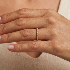 Anillos de Compromiso y Boda para Mujer, Diseño Nuevo de Dylam, Chapados en Rodio, Plata S925, con Múltiples Piedras de Moissanita de 0.24ct, D VVS1 - Product Image 3