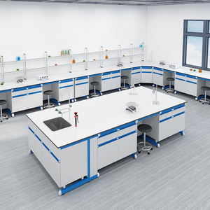 Labor möbel Werkbank Preis mit Waschbecken Labor tisch Tischplatte Lehrer bank für Labor - Product Image 3