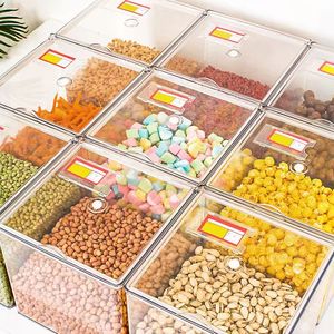 Modern Plastic Multifunctional <strong>Display</strong> <strong>Box</strong> for Supermarket Candy Sealed Can Food Dried Fruit Nut Polygon <strong>Box</strong>-Injection Technics - Product Image 1