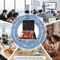 Kit de Inicio de Robot de Entrenamiento Inteligente con Código IA para Niños en Edad Escolar, Placas de Creación de Robots DIY Educativos con Scratch para Educación y Codificación
