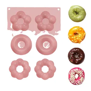 Custom Doughnut Tray Non Stick Silicone Donut Mold is Used 6 Doughnuts Are Easy To Clean For Baking