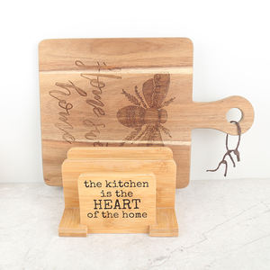 Nouvelle arrivée cadeau Rectangle Acacia planche à découper cuisine bloc à découper Durable gain de place moderne pour Festival Promotion poignée - Product Image 4