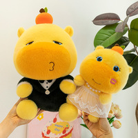 Paires de peluches Capybara LuLu pour mariage, figurines de mariée, jouets en peluche de mariage en gros, 14 ans et plus