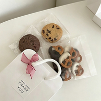 Sac cadeau en papier vide pour biscuits croustillants flocon de neige, boîte à bonbons portable, sac cadeau pour bonbons roulés et caramel, vente en gros