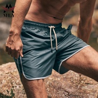 Maillot de bain Bermuda De Nadar, couleur unie, imperméable, vêtements de plage pour hommes, short de bain de haute qualité