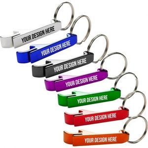 Llavero Abridor de Botellas de Aluminio Personalizado y Ecológico, con Diseño de Tapa de Lata de Cerveza, para Regalos Promocionales - Product Image 1