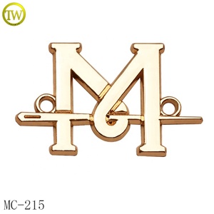 Hợp kim kẽm oavl Khăn Phụ Kiện Thẻ tùy chỉnh tăng vàng khắc tên kim loại nhãn logo với lỗ - Product Image 5