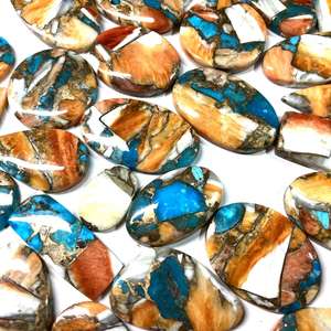 พลอยธรรมชาติ คอปเปอร์ โอสเตอร์ เทอร์ควอยซ์ คละขนาดและรูปทรง คุณภาพสูงสุด พลอยหลวม ราคาโรงงานขายส่ง - Product Image 4