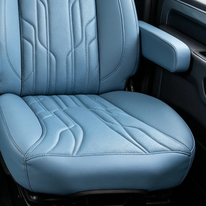 Funda <span class=keywords><strong>de</strong></span> Asiento Personalizada GANE, Estilo Lujoso Azul, para Camiones Pesados <span class=keywords><strong>Peterbilt</strong></span> y Semirremolques, Completamente Cerrada - Product Image 5