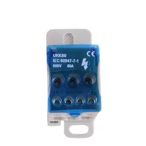 JINH High Quality UKK Series Unipolar Junction Box 80A Electrical Terminal Box