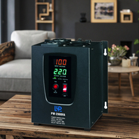Régulateur de tension automatique monophasé KEBO 2000VA, stabilisateur mural PWB, affichage LED à deux chiffres, relais AC en cuivre, pour la maison