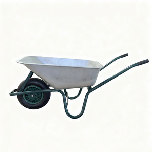 WB6414T European Market 150kg Garden Wheel <b>Barrow</b> Metal Tray 4.00-8 Pneumatic Wheel Construction Heavy Duty Wheelbarrow - Product Image 3