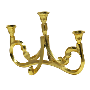 Portavelas de aluminio chapado en oro de primera calidad para decoraciones del hogar Portavelas de buen nombre - Product Image 3