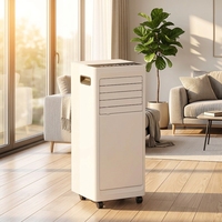 Climatiseur portable 3000 BTU, réfrigérant R290, fréquence fixe, mobile, débit d'air 320m³/h, avec minuterie et télécommande