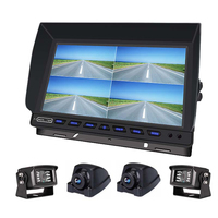 10.1 pouces HD AHD caméra de recul avec 4/8 canaux affichage voiture TFT LCD écran autonome camion Quad moniteur Bus tête haute affichages