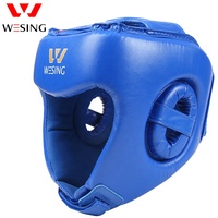 Casque de combat Wesing en cuir rouge pour entraînement de boxe – Vente en gros