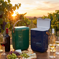 Glacière de luxe compacte 10L pour boissons, idéale pour le camping, le plein air, le vin, en plastique, métal ou acier